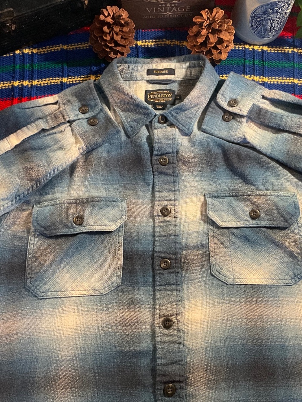Pendleton-Burnside-Heavyweight Flannel-Plaid- Size (XL)